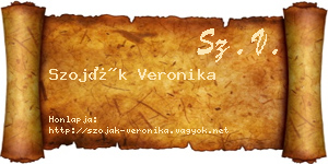 Szoják Veronika névjegykártya